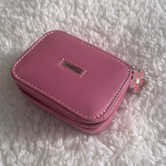 Fossil Accessories - Fossil Genuine Leather Zip Pill Case